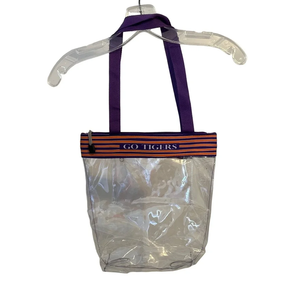 Clemson Tiger Clear Tote Bag 8